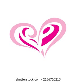Abstrack love symbol design. vector image