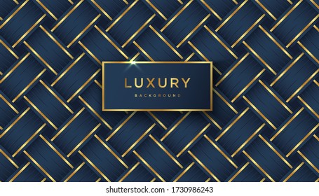 Abstrack Luxury Background Dark Blue Modern Concept with gold