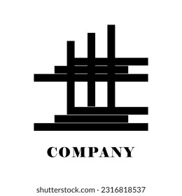 Abstrack m letter logo on white background, can be used for art companies, sports, etc