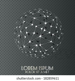Abstrack molecular sphere eps 10