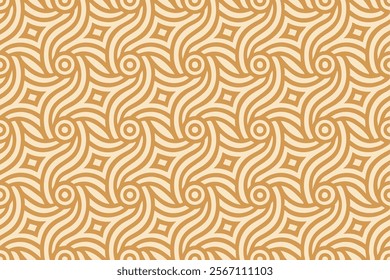 Abstrack seamless circle pattern with brown color for wallpaper, textile design, banner and others