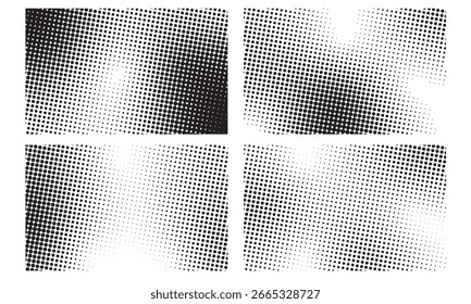 Abstrack  shape halftone background vector
