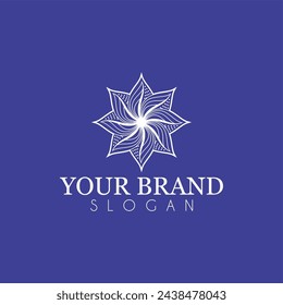 abstrack  star  logo vector design