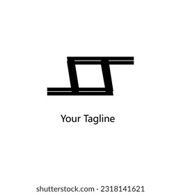 Abstrack Symbol logo on white background, can be used for art companies, sports, etc
