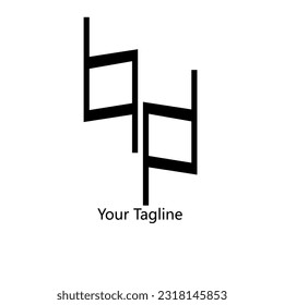 Abstrack Symbol-Logo auf weißem Hintergrund, kann für Kunstfirmen, Sport usw. verwendet werden