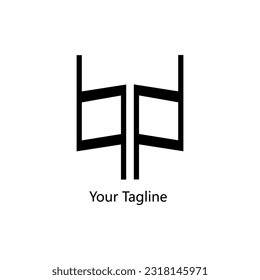 Abstrack Symbol-Logo auf weißem Hintergrund, kann für Kunstfirmen, Sport usw. verwendet werden