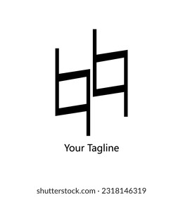 Abstrack Symbol-Logo auf weißem Hintergrund, kann für Kunstfirmen, Sport usw. verwendet werden