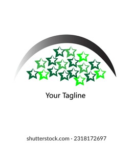 Abstrack Symbol logo on white background, can be used for art companies, sports, etc