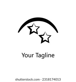 Abstrack Symbol logo on white background, can be used for art companies, sports, etc