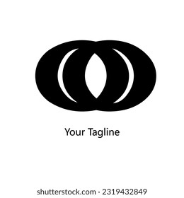 Abstrack Symbol logo on white background, can be used for art companies, sports, etc