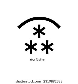 Abstrack Symbol logo on white background, can be used for art companies, sports, etc