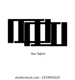 Abstrack Symbol logo on white background, can be used for art companies, sports, etc