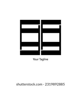 Abstrack Symbol logo on white background, can be used for art companies, sports, etc