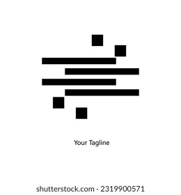 Abstrack Symbol-Logo auf weißem Hintergrund, kann für Kunstfirmen, Sport usw. verwendet werden