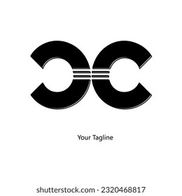 Abstrack Symbol logo on white background, can be used for art companies, sports, etc
