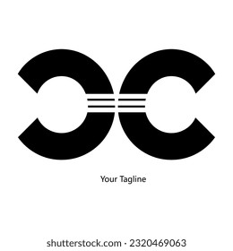 Abstrack Symbol logo on white background, can be used for art companies, sports, etc