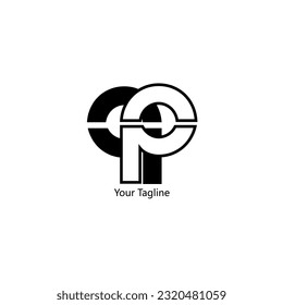Abstrack Symbol logo on white background, can be used for art companies, sports, etc