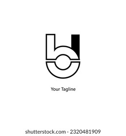 Abstrack Symbol logo on white background, can be used for art companies, sports, etc