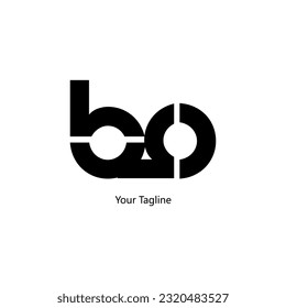 Abstrack Symbol logo on white background, can be used for art companies, sports, etc