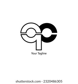 Abstrack Symbol logo on white background, can be used for art companies, sports, etc