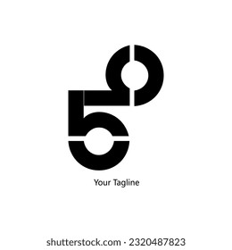 Abstrack Symbol logo on white background, can be used for art companies, sports, etc
