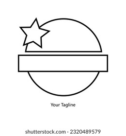 Abstrack Symbol logo on white background, can be used for art companies, sports, etc