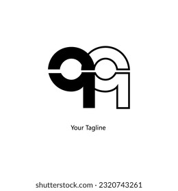 Abstrack Symbol logo on white background, can be used for art companies, sports, etc