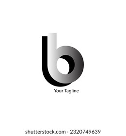 Abstrack Symbol logo on white background, can be used for art companies, sports, etc