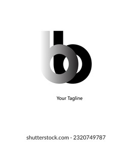 Abstrack Symbol logo on white background, can be used for art companies, sports, etc