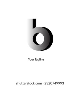 Abstrack Symbol logo on white background, can be used for art companies, sports, etc