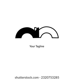 Abstrack Symbol logo on white background, can be used for art companies, sports, etc