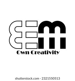 Abstrack Symbol logo on white background, can be used for art companies, sports, etc