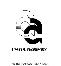 Símbolo de abstrack con fondo blanco, se puede usar para empresas de arte, deportes, etc