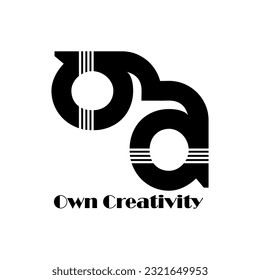 Abstrack Symbol logo on white background, can be used for art companies, sports, etc