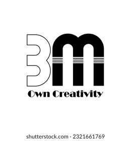 Abstrack Symbol logo on white background, can be used for art companies, sports, etc