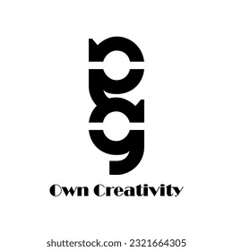 Abstrack Symbol logo on white background, can be used for art companies, sports, etc