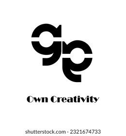 Abstrack Symbol logo on white background, can be used for art companies, sports, etc