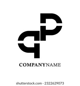 Abstrack Symbol logo on white background, can be used for art companies, sports, etc