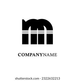 Abstrack Symbol logo on white background, can be used for art companies, sports, etc