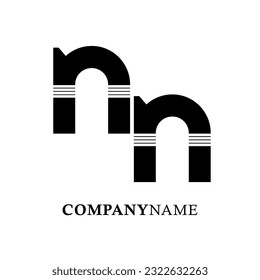 Abstrack Symbol logo on white background, can be used for art companies, sports, etc