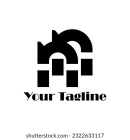 Abstrack Symbol logo on white background, can be used for art companies, sports, etc