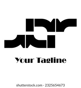 Abstrack Symbol logo on white background, can be used for art companies, sports, etc