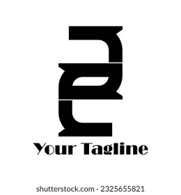 Abstrack Symbol logo on white background, can be used for art companies, sports, etc