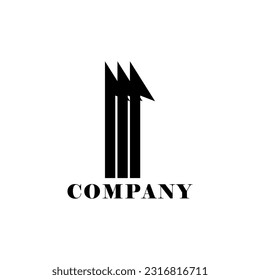 Resumen del logotipo de la letra sobre fondo blanco, se puede usar para empresas de arte, deportes, etc