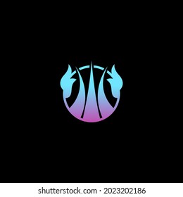 ABSTRACK TEMPLATE LOGO RUMPUT SEDERHANA