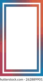 Abstrack Twibbon Quadro Borda Colorido