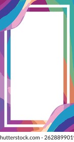 Abstrack Twibbon Frame Border Colorfull