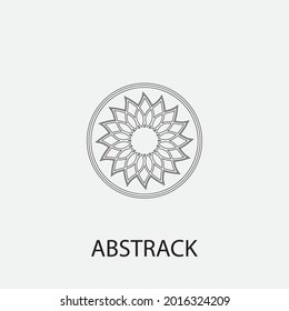 plantilla de icono de diseño de ilustración de vector abstrack