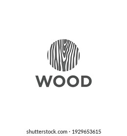 abstrack wooden design that can be used as the letter O