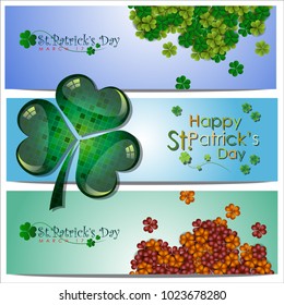 Abstrackt of St.Patrick`s Day Background. Background or Card Template.  Vector and Illustration, EPS 10.
